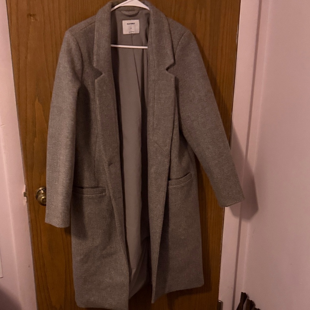 Old Navy Women's Gray Trench Coat
